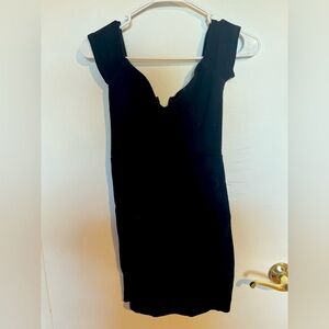 SOLEMIO CORSET TIGHT BLACK DRESS